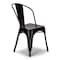 Atlas Commercial Products Titan Series Industrial Metal Chair, Black MSC9BLK - alternate 5